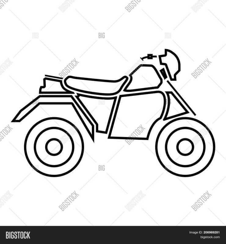 Квадроцикл черно белый