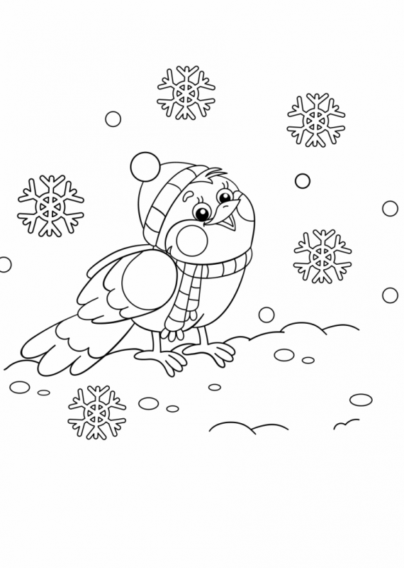 Снегири на ветке