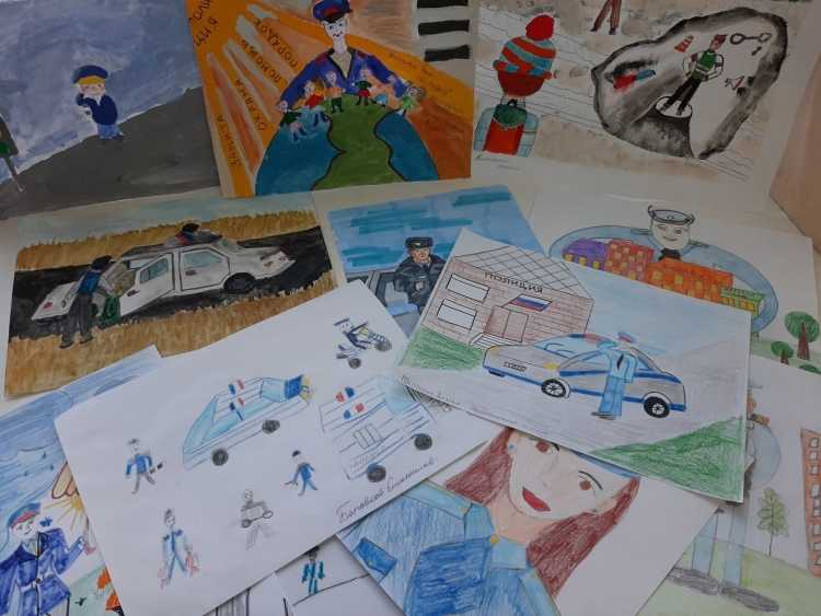 Рисунки на конкурс полиция глазами детей 4 класс