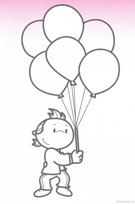 Шарики раскраска