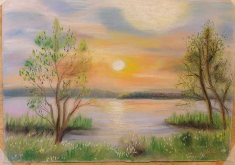 Рисование пастелью для детей