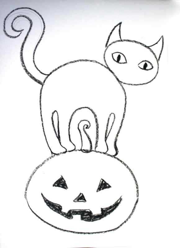 Хэллоуин рисунки красивые