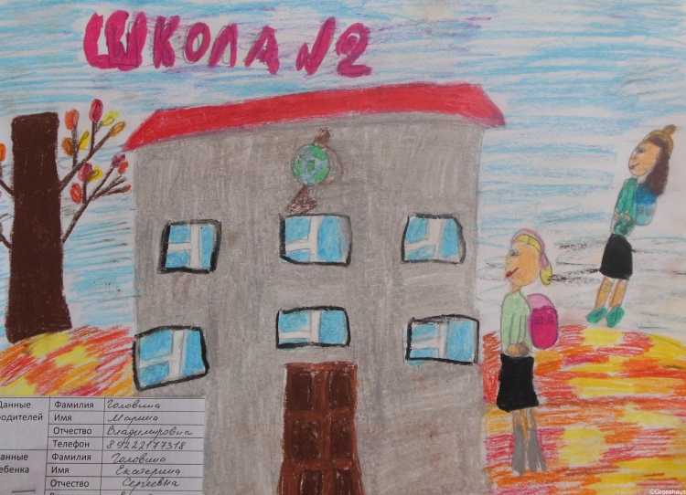 Рисунок на тему моя любимая школа
