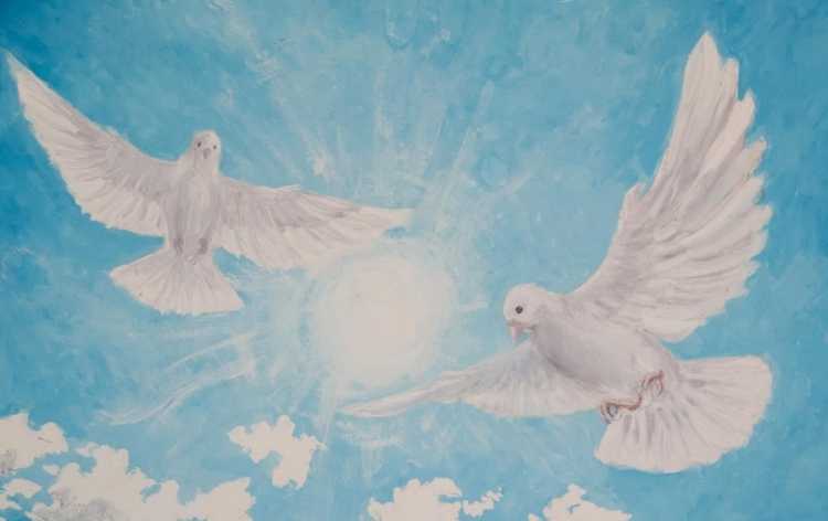 Рисунок на тему мирное небо