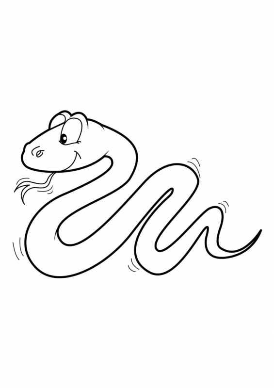 Раскраски красивые змейки