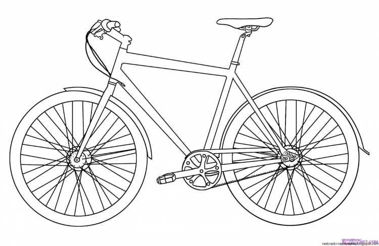 Мальчик на велосипеде раскраска для детей