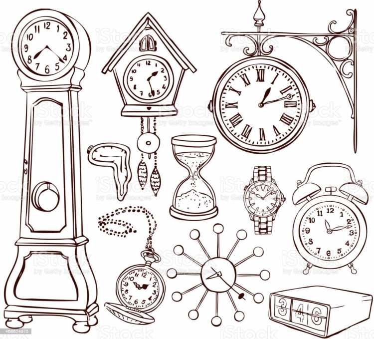 Раскрасить циферблат часов