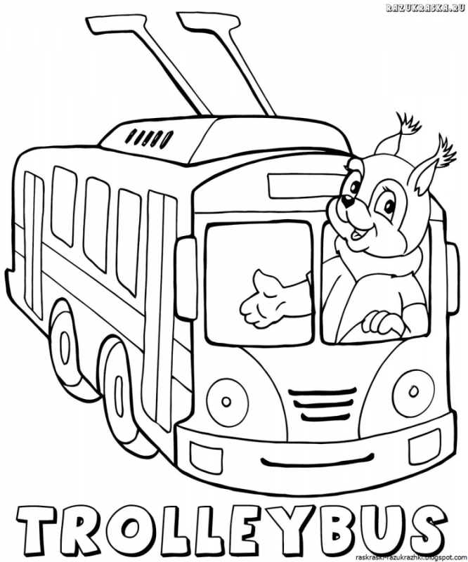 Школьный автобус раскраска