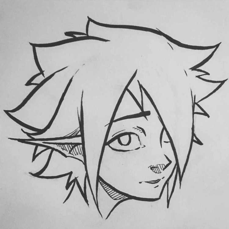 Рисование аниме пошагово