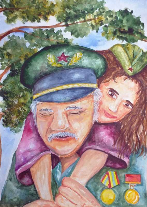 Спасибо деду за победу рисунки