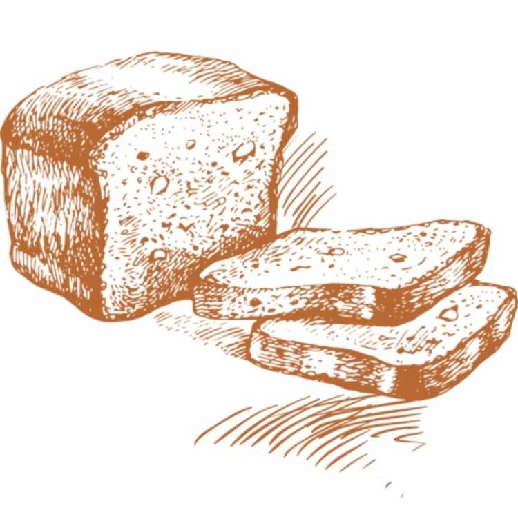 Нарисовать хлеб