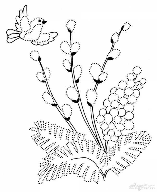 Раскраска. Весна