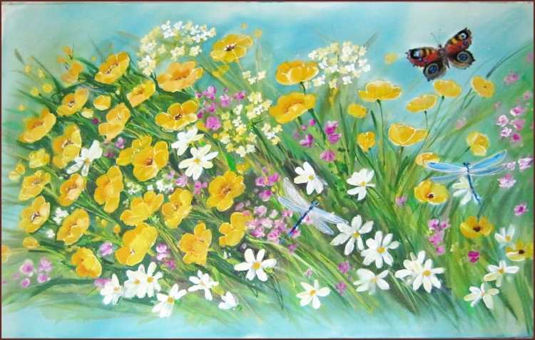 Рисование с детьми Цветочная Поляна