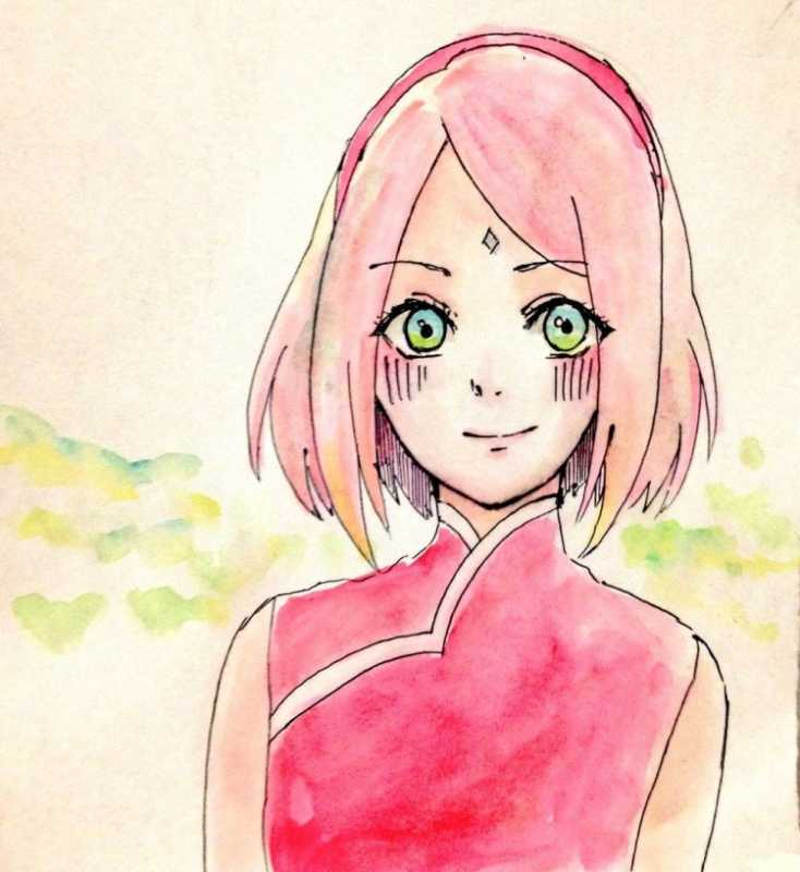 Сакура Харуно нарисова