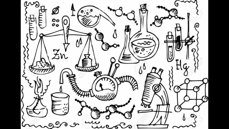 Наука химия раскраска для детей