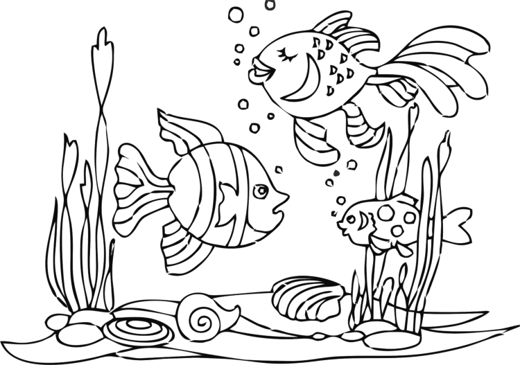 Зимний пейзаж раскраска для малышей