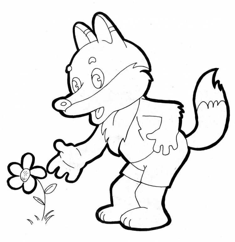 Раскраска Колобок для самых маленьких