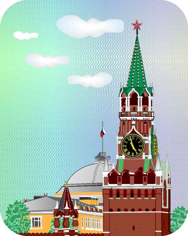 Рисование Московского Кремля
