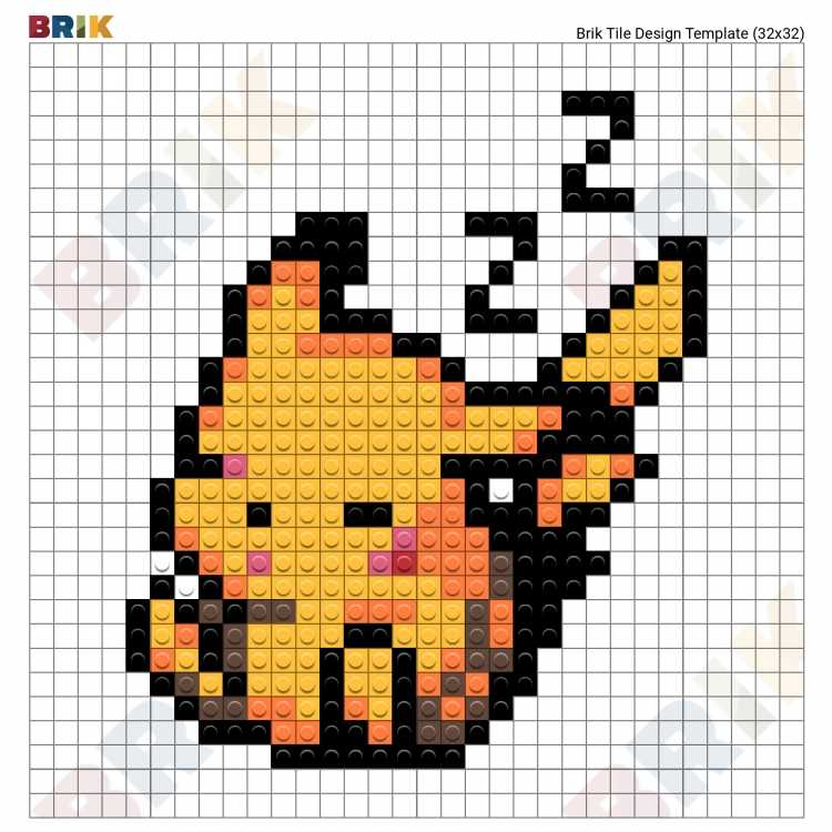 Пиксель арт Пикачу