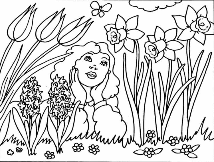 Раскраски природа для детей