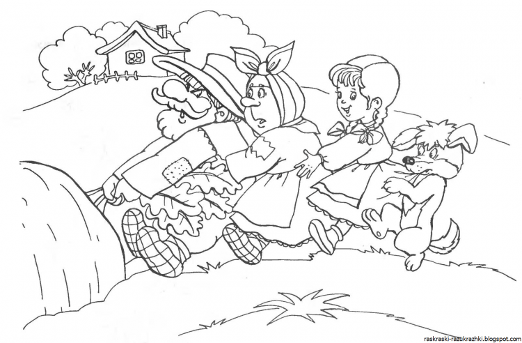 Раскраска овощи редис