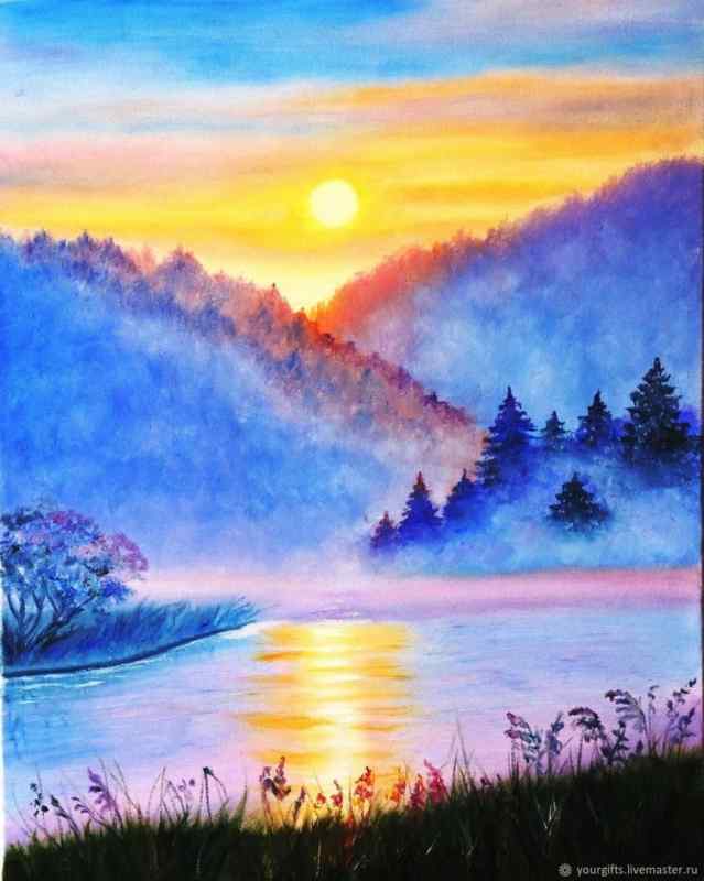 Пейзаж акварелью для начинающих