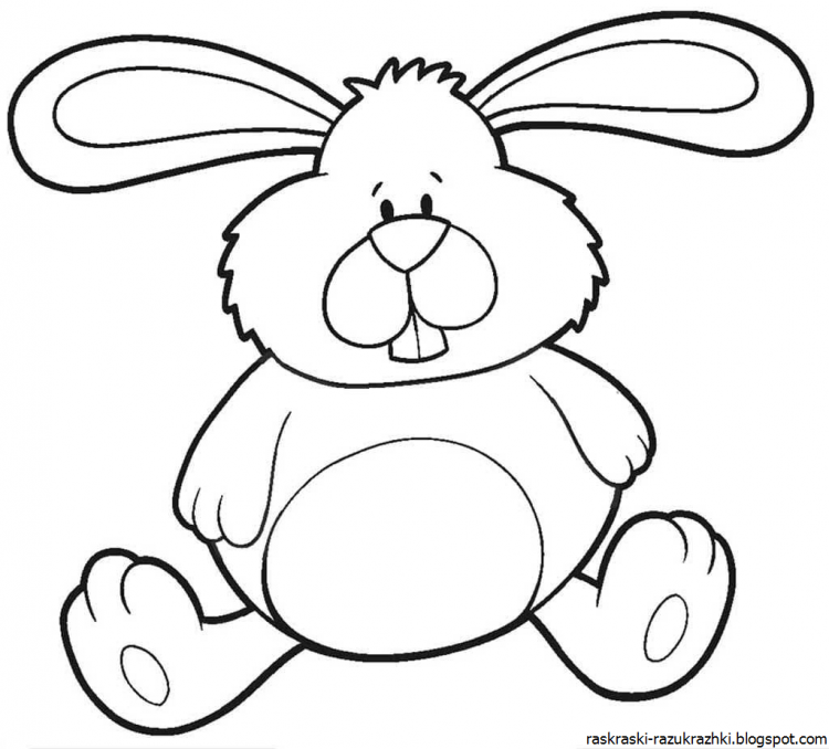 Зайчата. Раскраска