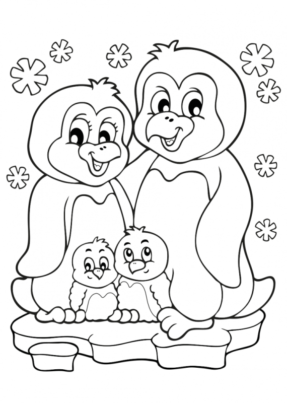 Семья раскраска для детей