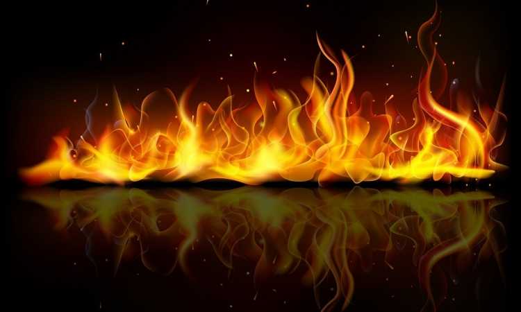 Пламя живопись