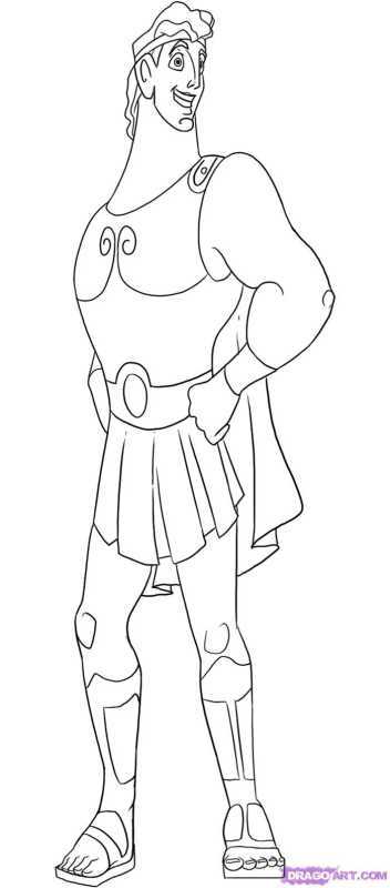 Геракл в мультяшном виде