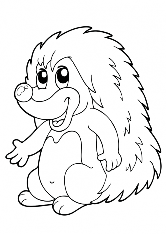 Раскраска Ёжик