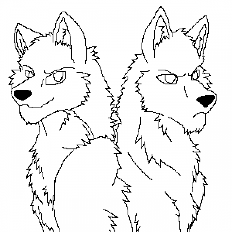 Манекены Волков для рисования