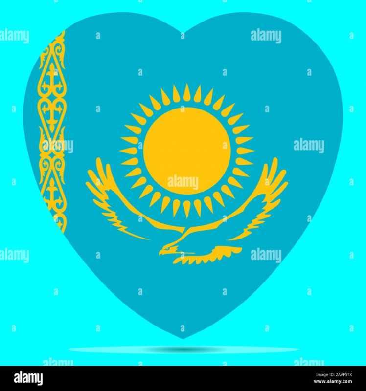 Флаг Казахстана вектор