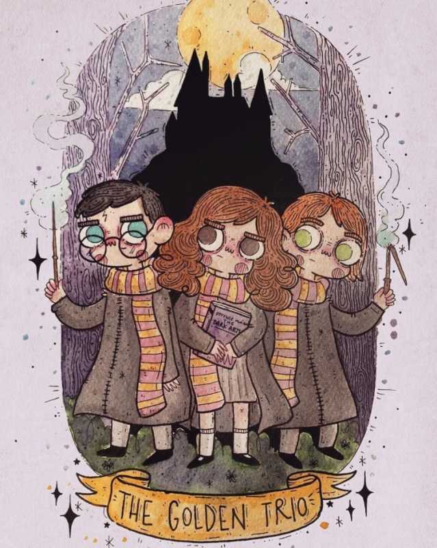 Гарри Поттер Троица арт