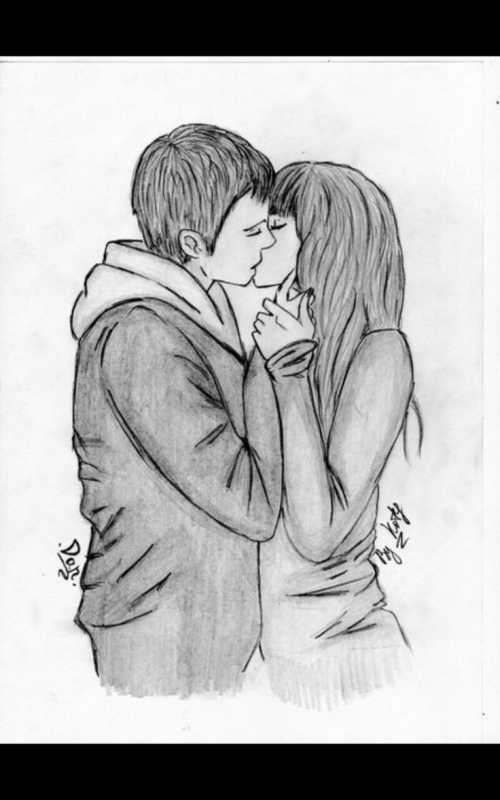 Рисунки карандашом любовь