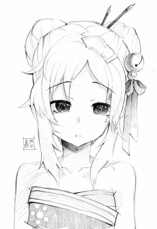 Аниме черное белое