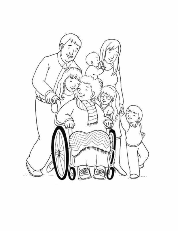 Раскраска "моя семья"