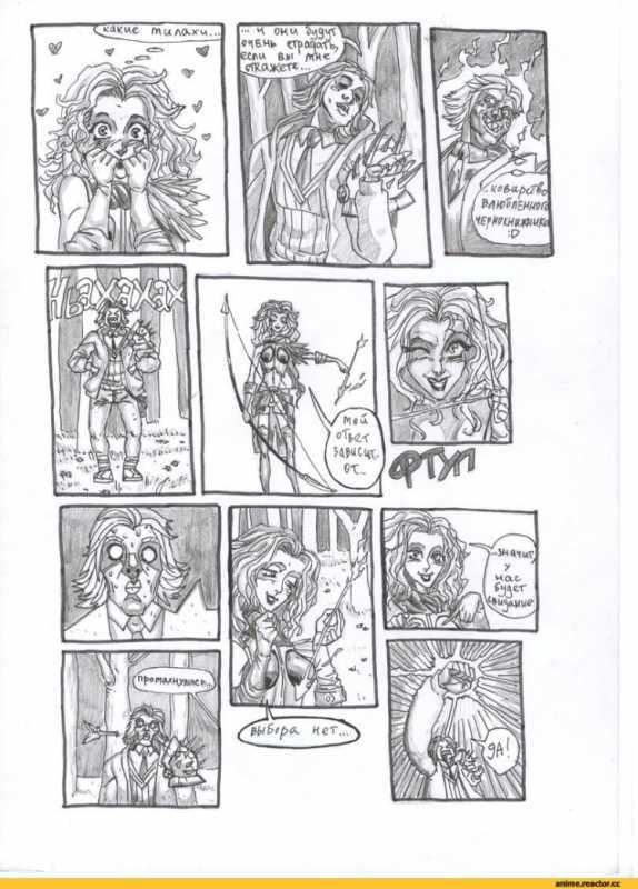 Манга комикс рисунок карандашом