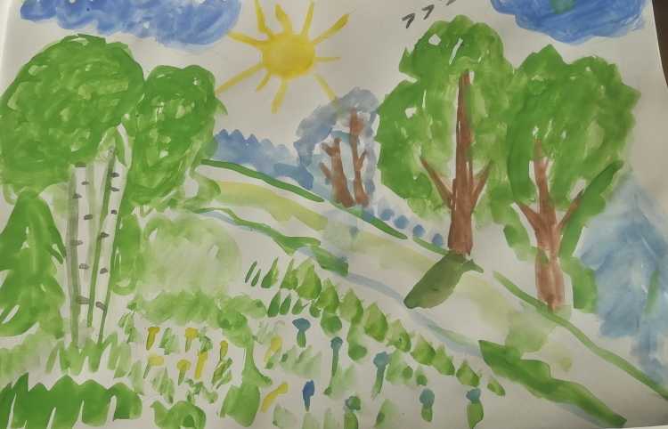 Рисунок родные просторы 1 класс