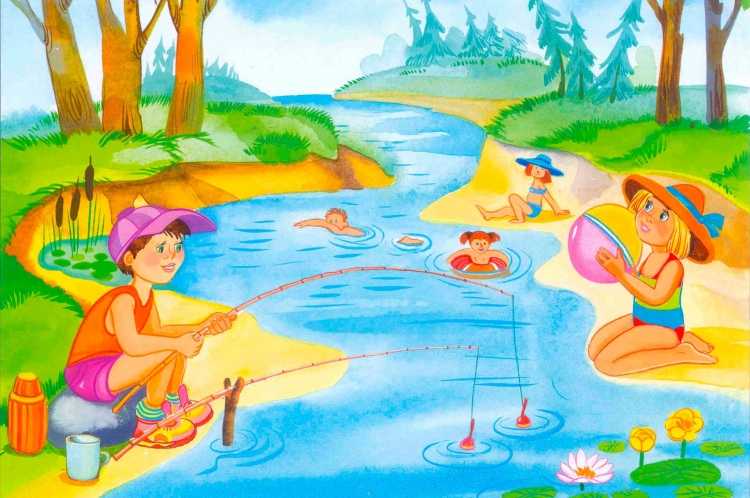 Рисунок лето для детей