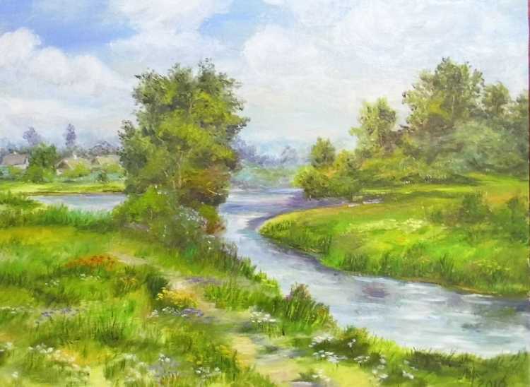 Пейзаж родные просторы Автор