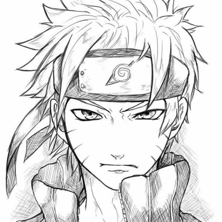 Аниме рисунки карандашом для начинающих мальчиков