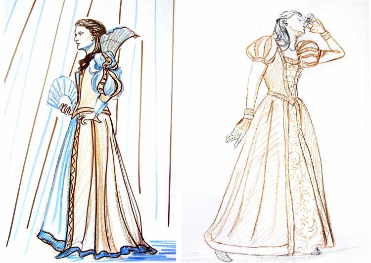 Эскиз костюма к спектаклю Ромео и Джульетта