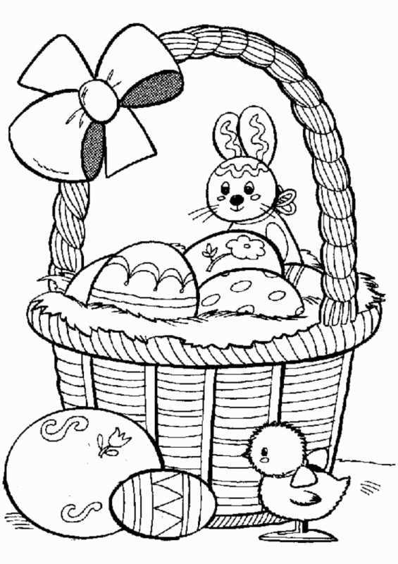 Пасхальное яйцо раскраска