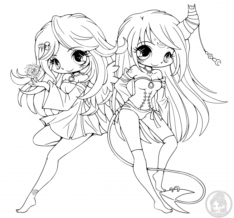 Наброски для рисования Чиби