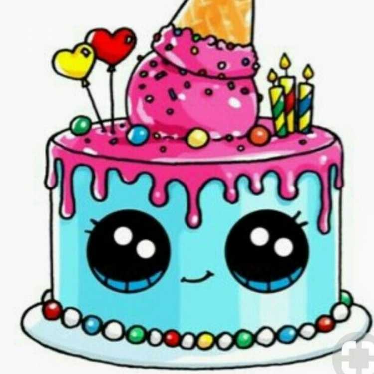 Раскраска "с днем рождения!"