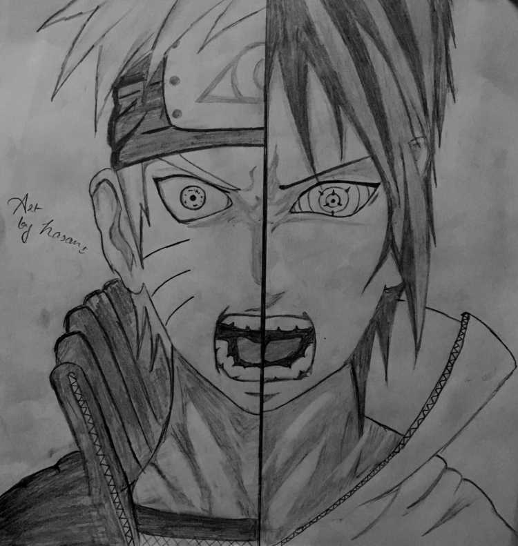 Наруто рисовать легко