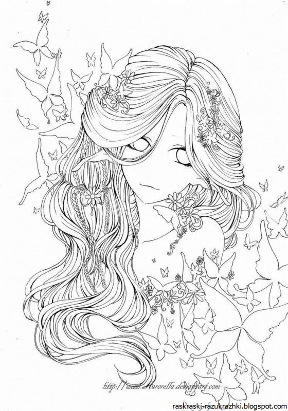 Раскраска фантастика фэнтези