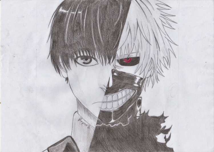 Токийский гуль для срисовки