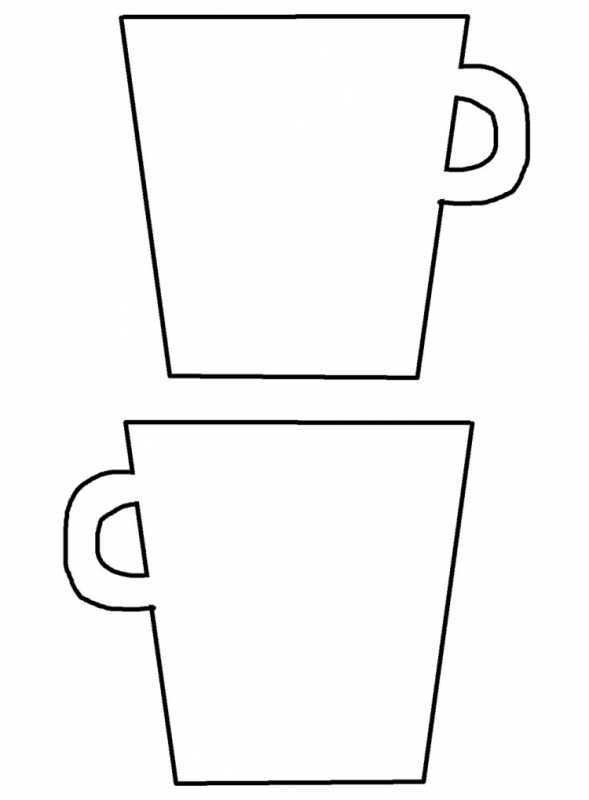 Кружка кофе раскраска